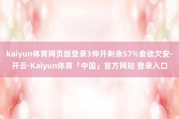kaiyun体育网页版登录3伸开剩余57%食欲欠安-开云·Kaiyun体育「中国」官方网站 登录入口